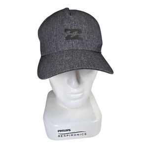 Billabong Gray Fitted Hat L/XL Flexfit Stretch Cap Logo Embroidered Surf Skate C